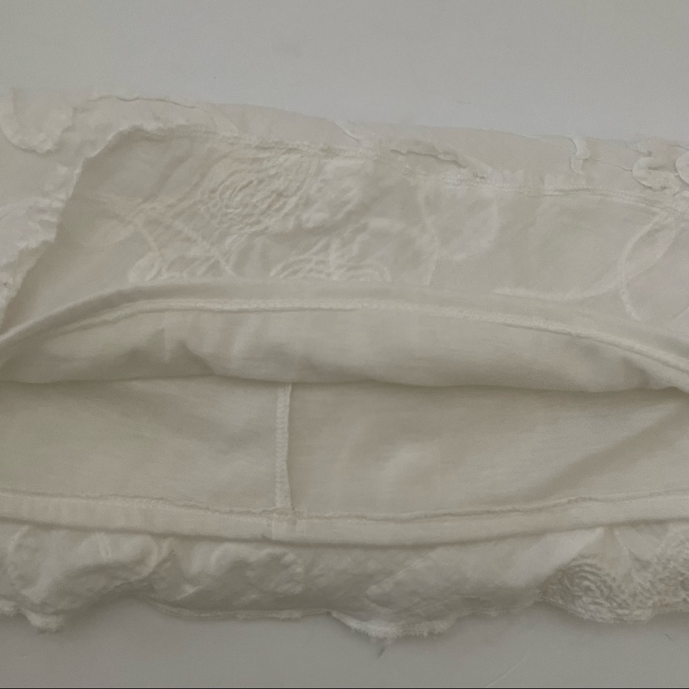 Max Studio White A line Skirt with embroidery Size XS - Picture 6 of 10